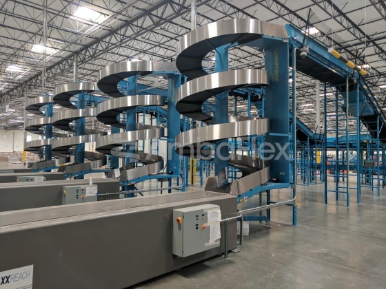 All-purpose spiral conveyor for medium to large products